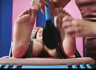 thick busty alice peachy in tickling fetish session with sabina, extreme and sfw.