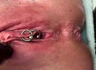 i rub my pierced clit hard in latex