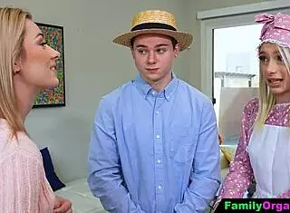 lesbian babe and amish stepsister before wedding.