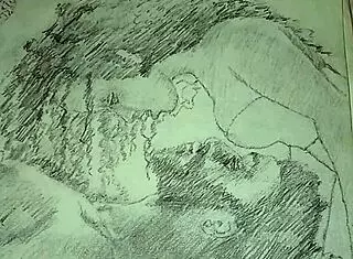 Couple Engages In Foreplay While Wearing Lingerie In A Sketch.