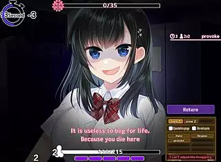 Hentai game with big tits footjob