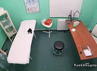 Doctor secretly films passionate fuck with redhead nurse.