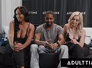 I watched Lexi Lore and August Skye share huge cock