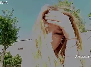 Wetting Pussy In Public Toilet And Outdoor Sport