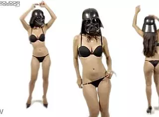 sexy vader drawn by anna chalks in artistic scene