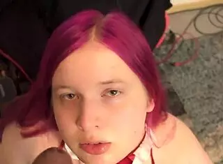 Chubby Shemale Pinky In Close-Up Glamour Session