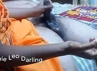 emotional indian gf handjob during homemade pregnant wife sex