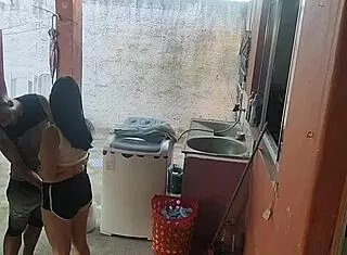 maid helps with workout after wife leaves