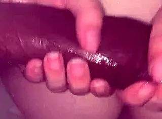 She begs for cum in her ass during monster cock anal creampie session