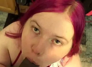 Chubby Shemale Pinky In Close-Up Glamour Session