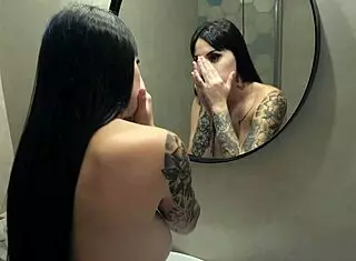 tattoo latina fake tit big boob slut 😈
