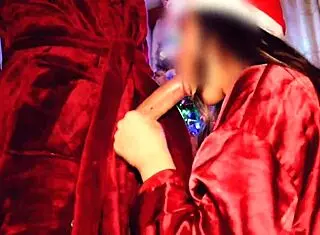 wife and i get hot with step son's toys under tree 😘