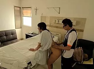 Unexpected Nurse Discovery in Buttocks Surgery Preparation with Boyfriend and Surgery