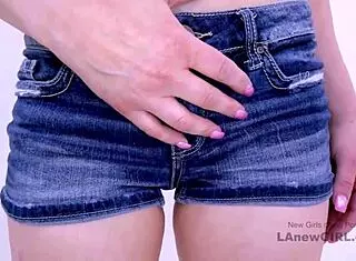 Ravishing brunette model gets a naughty massage and pov fucking during her modeling audition on the sofa 😏