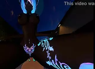 Mommy Riding Her Cute Femboy with Creampie.