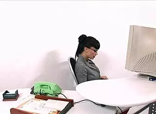 brunette secretary milf aletta fucked by her boss