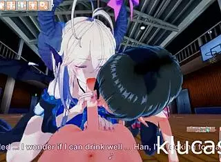 boy fucks succubus and elf at school