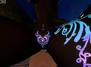 Mommy Riding Her Cute Femboy with Creampie.