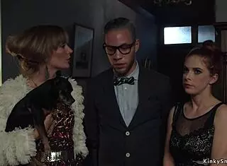 Busty Lesbian Is Whipped and Fucked in Emotional Bondage Scene