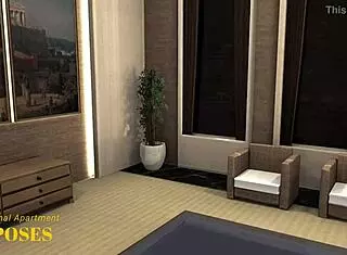 Bold anal action in IMVU black market room.