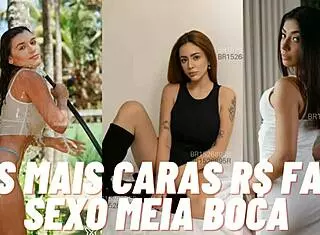 Brasiliansk hora säger jag onanerar innan jag knullar dig i röven