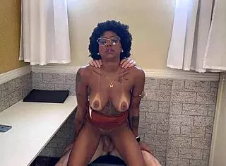 black secretary accepts big white cock as payment