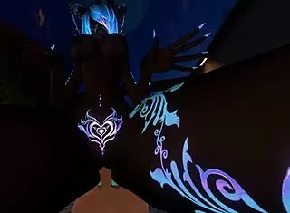 Mommy Riding Her Cute Femboy with Creampie.