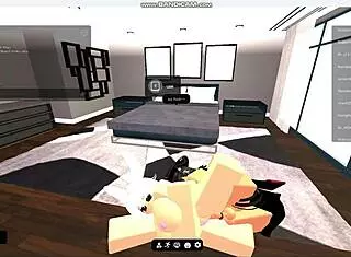 Fucking hot gringa in Roblox condo 😏
