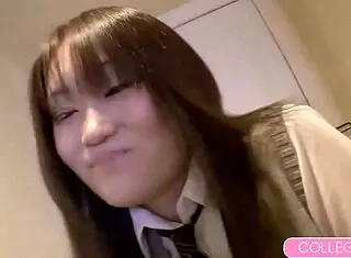 cute asian schoolgirl mona yuuki gets intense creampie from friend!