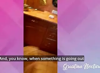 When your gf tries food blogging but fucks better than cooks in missionary with shaved pussy