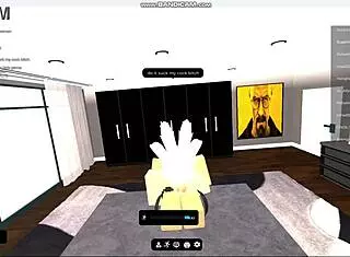 Fucking hot gringa in Roblox condo 😏