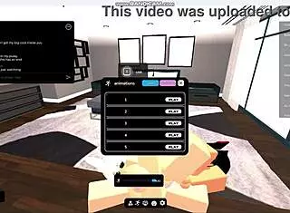 Fucking hot gringa in Roblox condo 😏