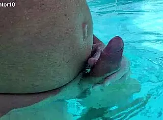 I relax by the pool with some solo fun