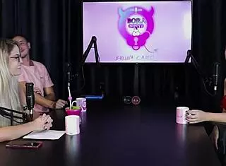 blonde teen in lingerie gets involved in bdsm swingers group sex