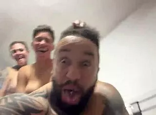 couple enjoys intimate homemade session with natural bodies