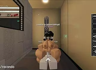 New Session with Beautiful Slut in Roblox Game