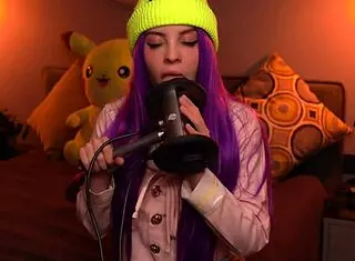 Detailed ASMR session where Moona licks ears gently