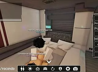 New Session with Beautiful Slut in Roblox Game