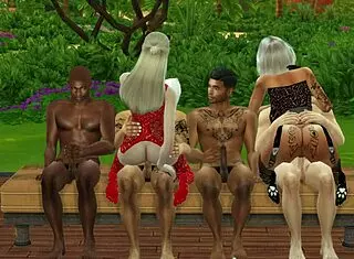 Danna And Granny June Enjoy BBC Gangbang.