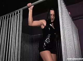 high heels piercing deep merciless mistress chloe lovette dominates with scratches