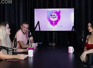 blonde teen in lingerie gets involved in bdsm swingers group sex