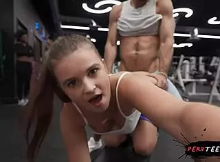 Cute Blonde Teen Caught Fucking Monster Cock In Public Gym Taboo