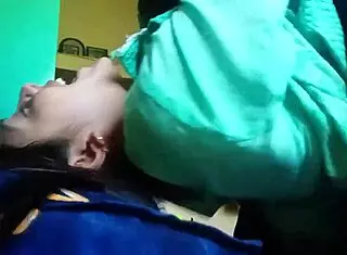 Kissing Girlfriend's Boobs Close Up