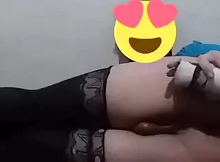 sofiblack tears her big ass with dildo