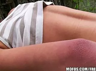 Natural Czech Brunette Feels Outdoor Passion