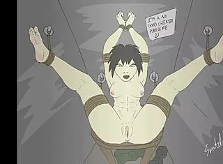 Bound feet in bondage fantasy. Cheater gets punished! 😏