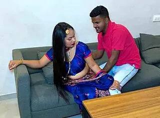 Step brother-in-law gets called for sexy sister-in-law's big tits 😏