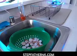 Tiny Blonde Kyler Quinn Fucks Stepfather!