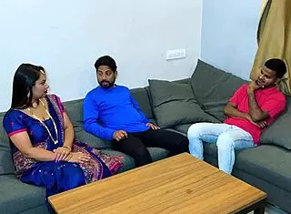 Step brother-in-law gets called for sexy sister-in-law's big tits 😏