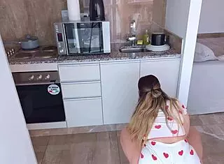 Wife cheats with stepson behind back.